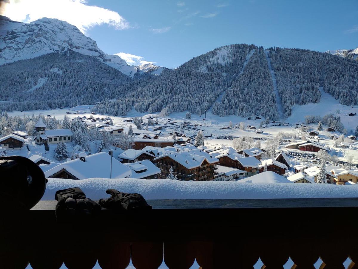 Studio Avec Vue Splendide Sur Les Diablerets Exterior foto